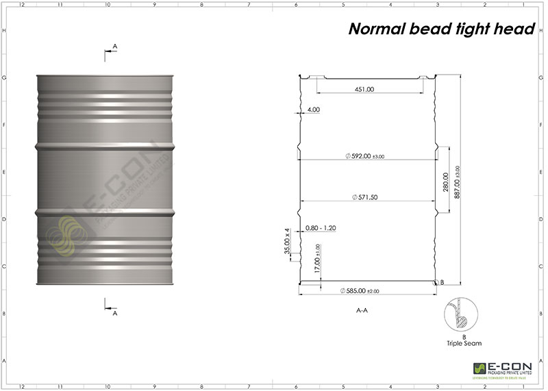 Tight Head/ Closed Mouth Trommer – E-CONTight Head/ Closed Mouth Trommer – E-CON  